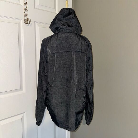 Isaora Men's Gray Packable Lightweight Shell Jacket Windbreaker Rain Hooded S - Picture 2 of 11